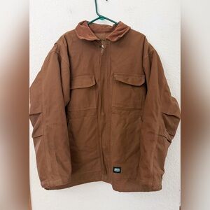 Key Insulated Duck XL Chore Coat Utility Barn Heavy Duty Brown Canvas